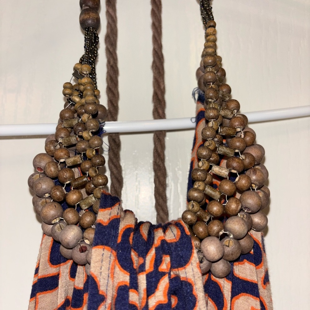 Akiko Blue and Orange Patterned Top